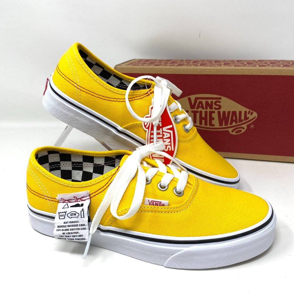 🌹 Spring Sale 🌹 VANS Authentic Hc Diy Lemon Canvas Women's Size 7 VN0A4UUC1AE - Picture 10 of 15